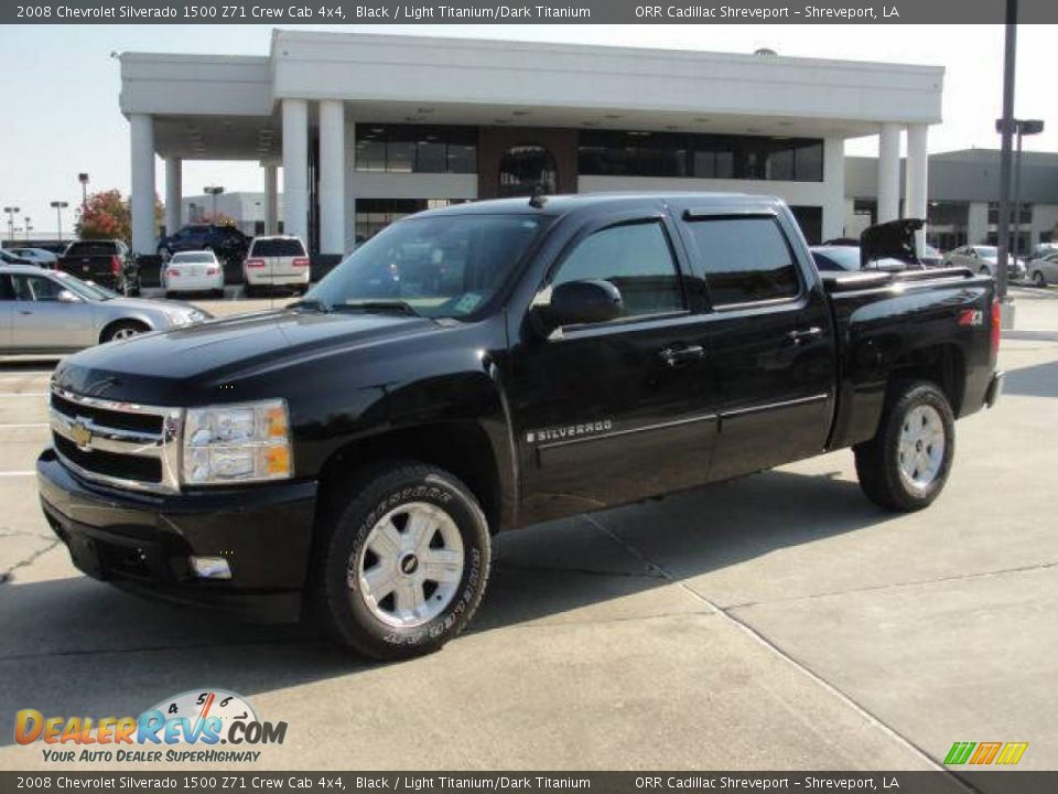 2008 Chevrolet Silverado 1500 Z71 Crew Cab 4x4 Black / Light Titanium/Dark Titanium Photo #1