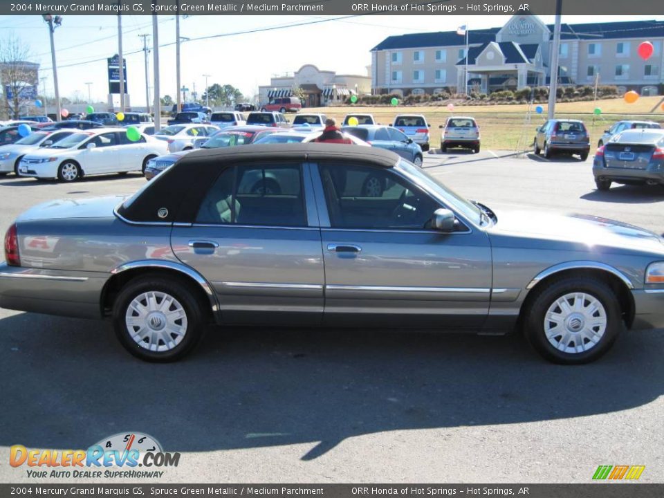 2004 Mercury Grand Marquis GS Spruce Green Metallic / Medium Parchment Photo #6