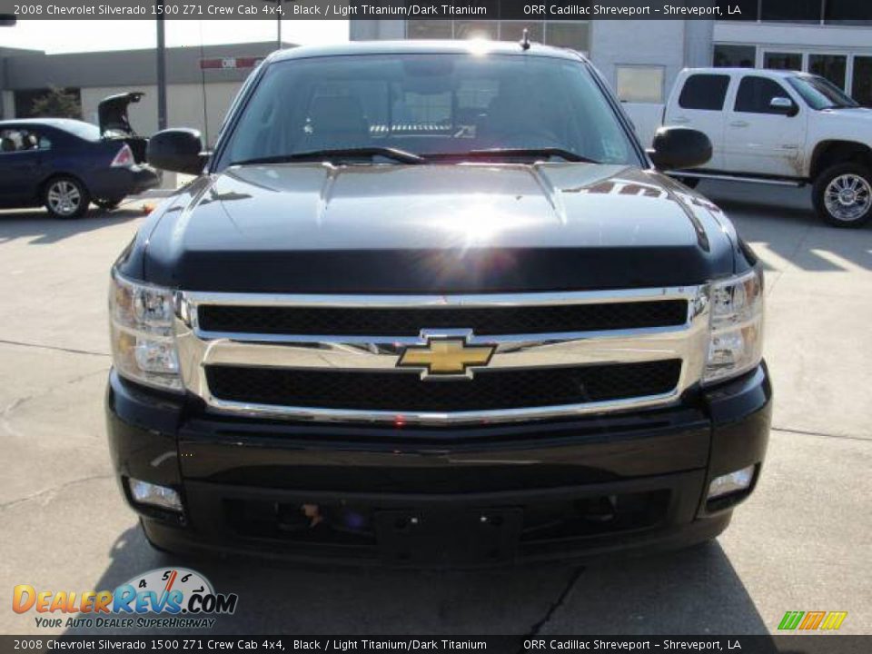 2008 Chevrolet Silverado 1500 Z71 Crew Cab 4x4 Black / Light Titanium/Dark Titanium Photo #2