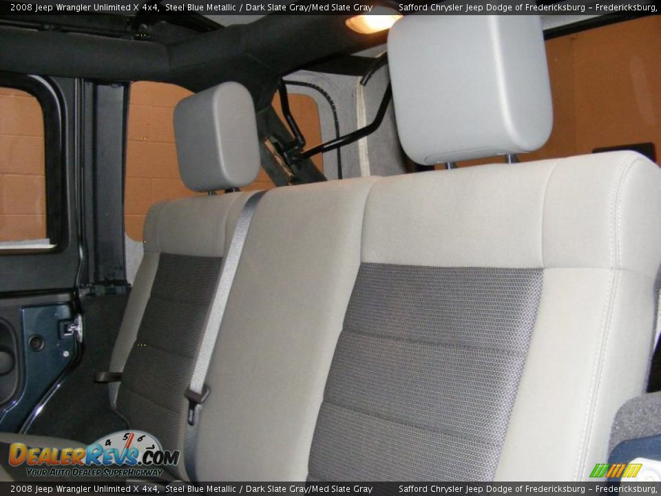 2008 Jeep Wrangler Unlimited X 4x4 Steel Blue Metallic / Dark Slate Gray/Med Slate Gray Photo #15