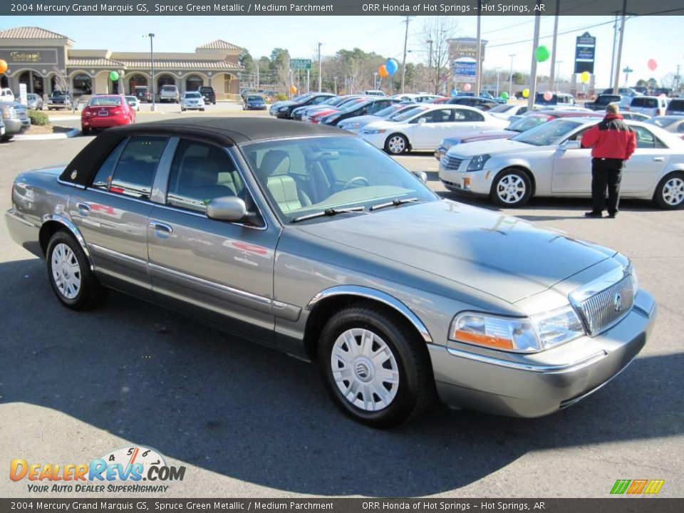 2004 Mercury Grand Marquis GS Spruce Green Metallic / Medium Parchment Photo #7
