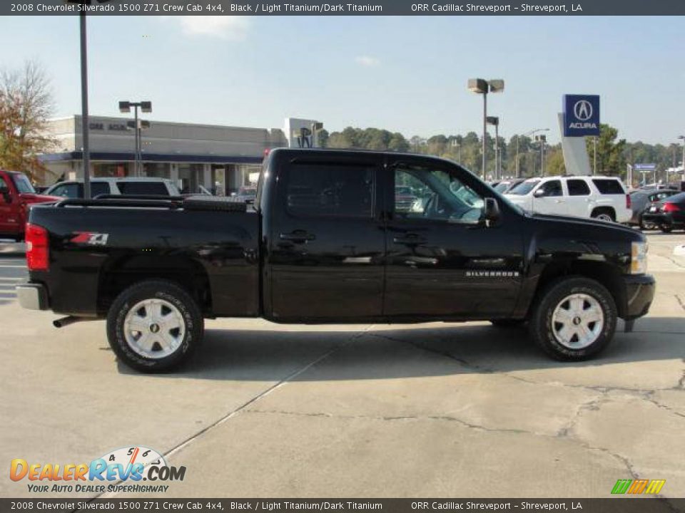 2008 Chevrolet Silverado 1500 Z71 Crew Cab 4x4 Black / Light Titanium/Dark Titanium Photo #3