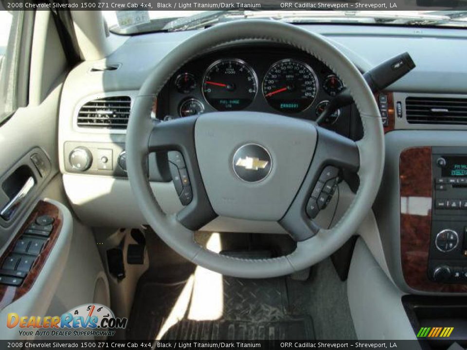 2008 Chevrolet Silverado 1500 Z71 Crew Cab 4x4 Black / Light Titanium/Dark Titanium Photo #6