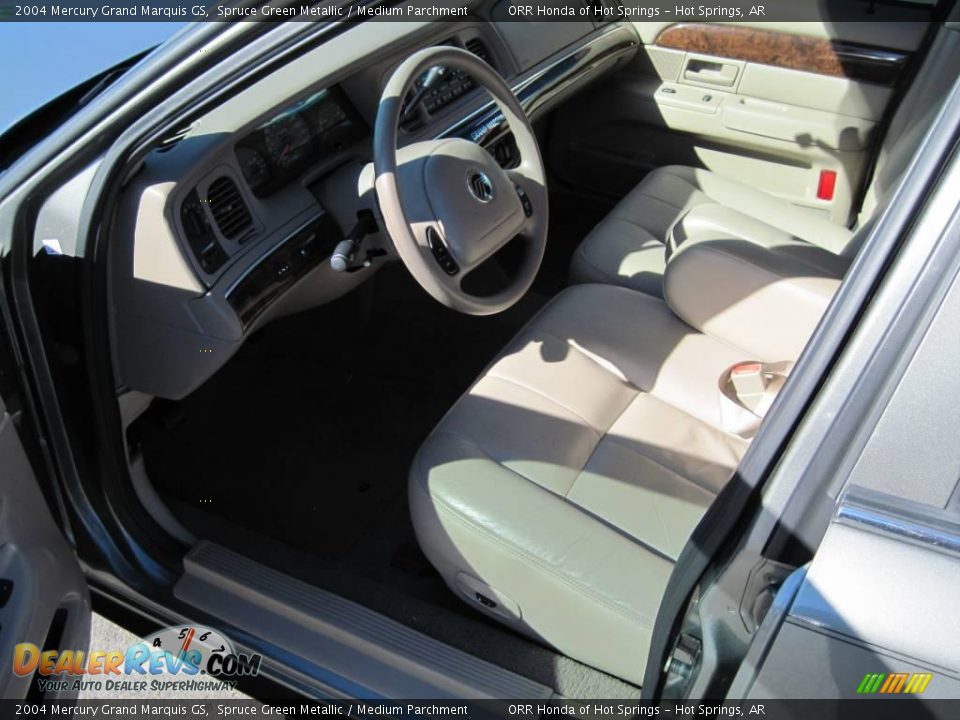 2004 Mercury Grand Marquis GS Spruce Green Metallic / Medium Parchment Photo #13