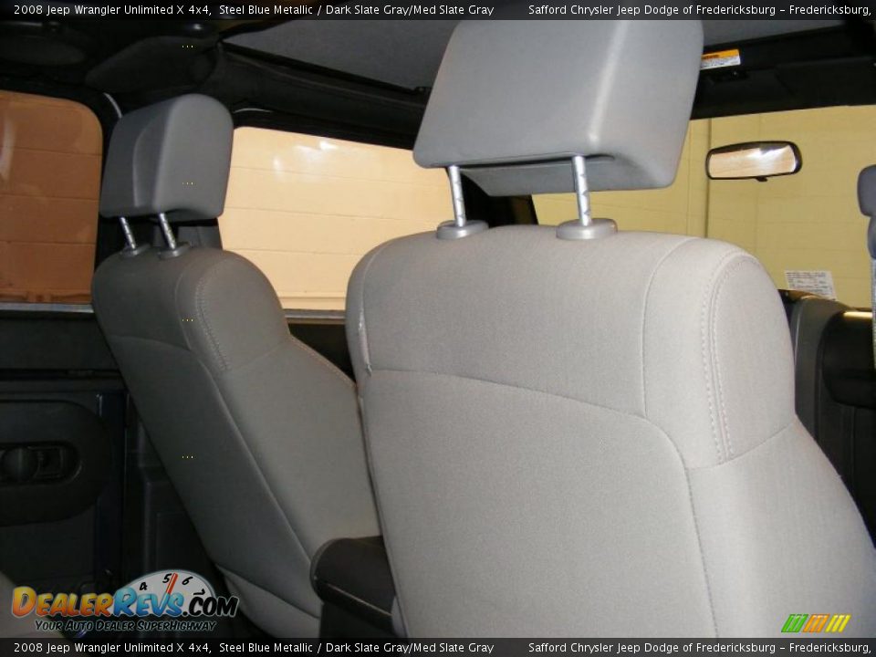 2008 Jeep Wrangler Unlimited X 4x4 Steel Blue Metallic / Dark Slate Gray/Med Slate Gray Photo #20