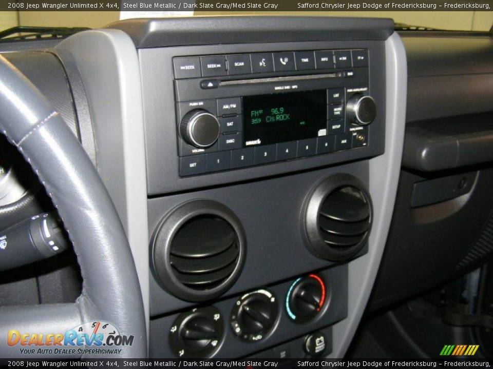 2008 Jeep Wrangler Unlimited X 4x4 Steel Blue Metallic / Dark Slate Gray/Med Slate Gray Photo #23