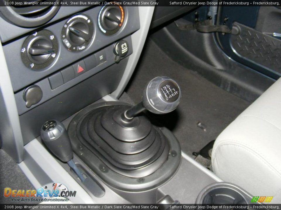 2008 Jeep Wrangler Unlimited X 4x4 Steel Blue Metallic / Dark Slate Gray/Med Slate Gray Photo #24