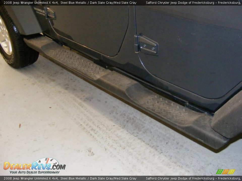 2008 Jeep Wrangler Unlimited X 4x4 Steel Blue Metallic / Dark Slate Gray/Med Slate Gray Photo #25