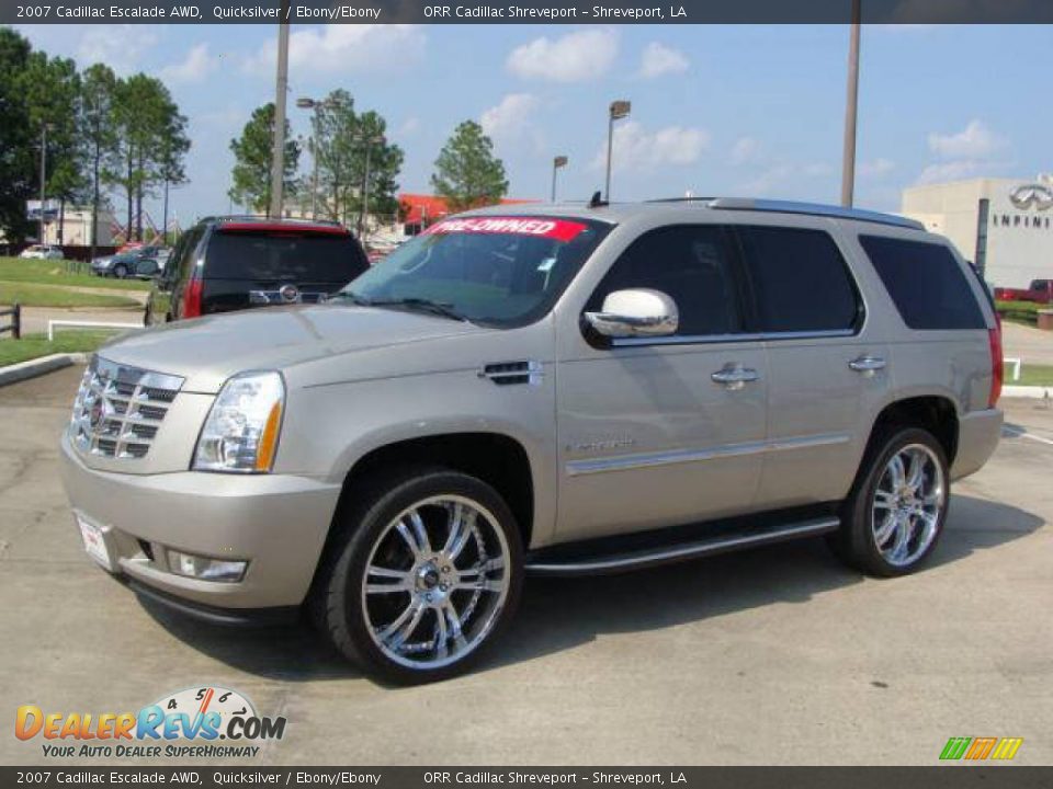 2007 Cadillac Escalade AWD Quicksilver / Ebony/Ebony Photo #1