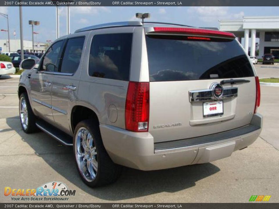 2007 Cadillac Escalade AWD Quicksilver / Ebony/Ebony Photo #3