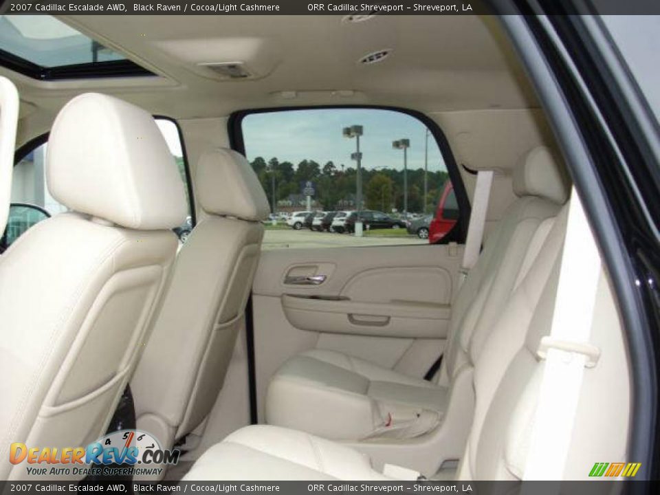 2007 Cadillac Escalade AWD Black Raven / Cocoa/Light Cashmere Photo #5