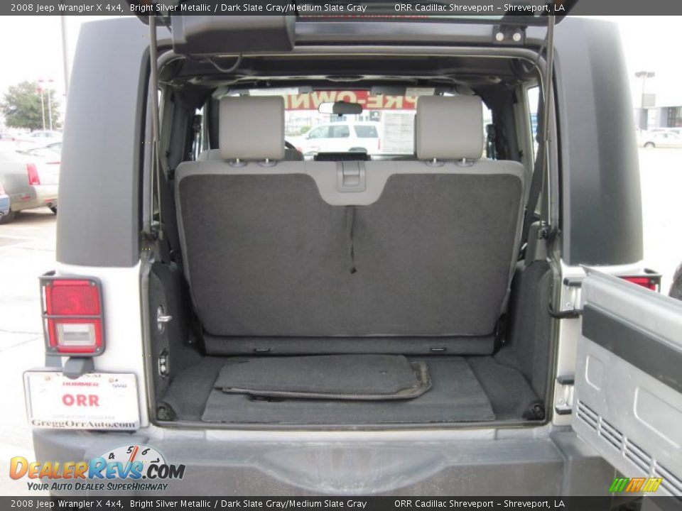 2008 Jeep Wrangler X 4x4 Bright Silver Metallic / Dark Slate Gray/Medium Slate Gray Photo #7