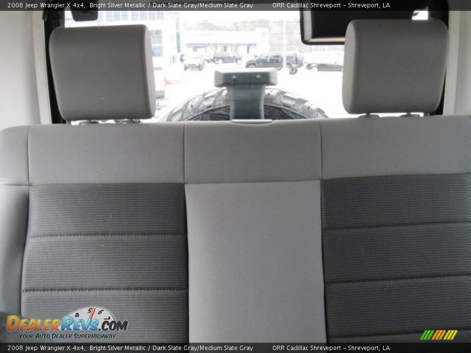 2008 Jeep Wrangler X 4x4 Bright Silver Metallic / Dark Slate Gray/Medium Slate Gray Photo #8