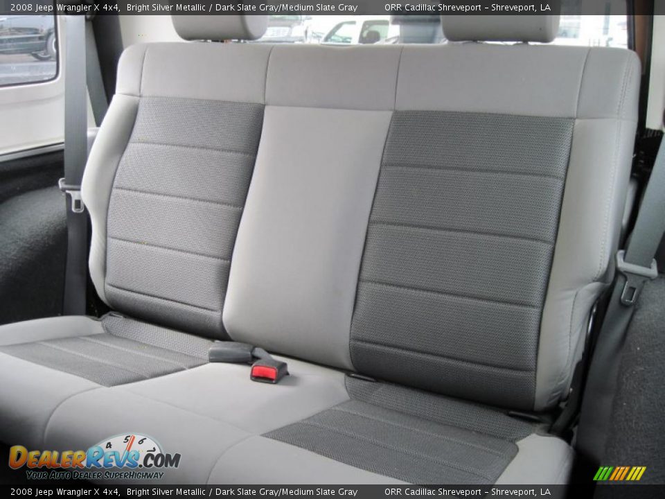 2008 Jeep Wrangler X 4x4 Bright Silver Metallic / Dark Slate Gray/Medium Slate Gray Photo #10