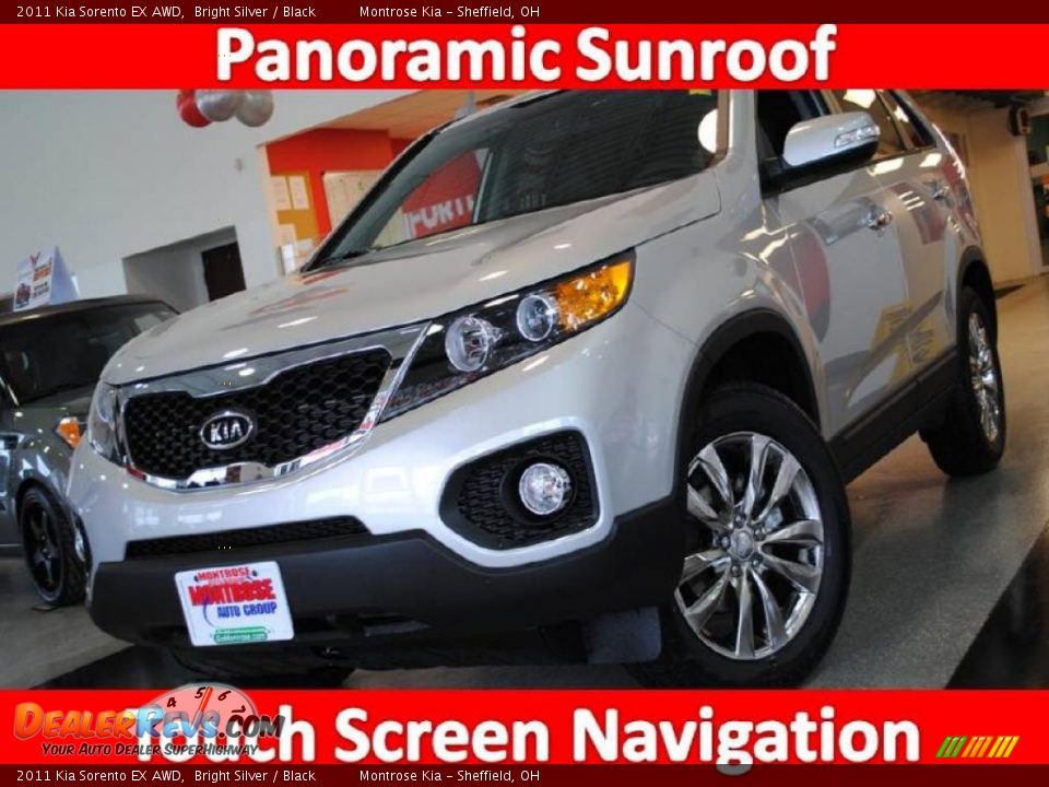 2011 Kia Sorento EX AWD Bright Silver / Black Photo #1