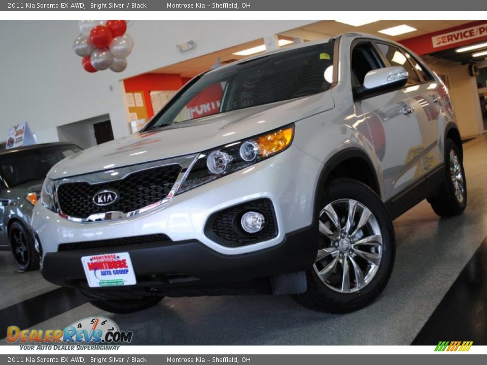 2011 Kia Sorento EX AWD Bright Silver / Black Photo #2