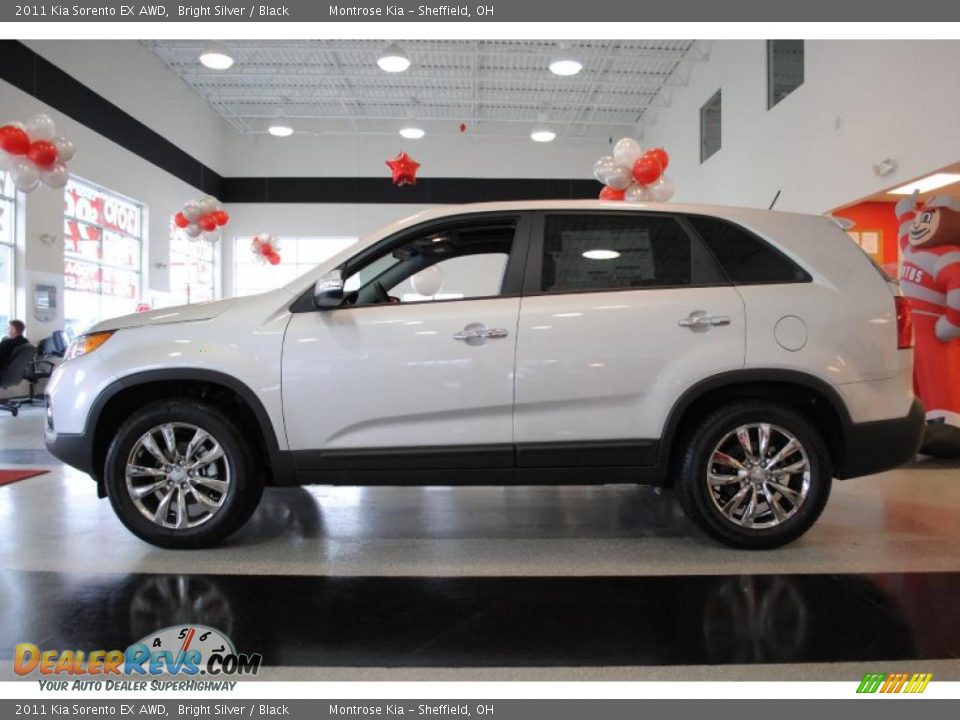 2011 Kia Sorento EX AWD Bright Silver / Black Photo #4