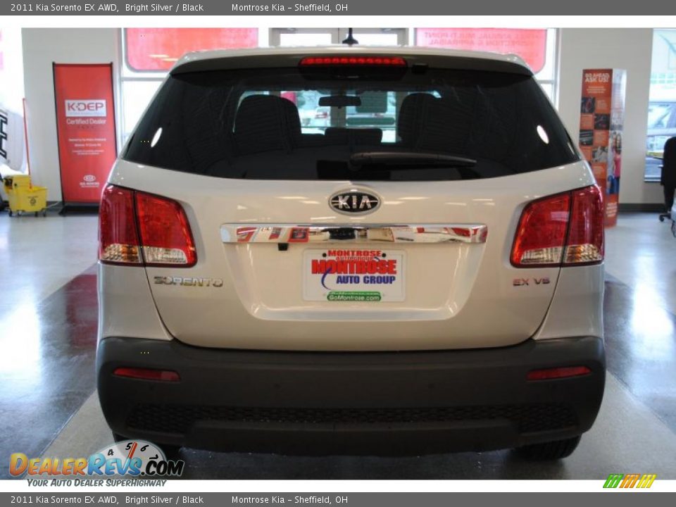 2011 Kia Sorento EX AWD Bright Silver / Black Photo #6