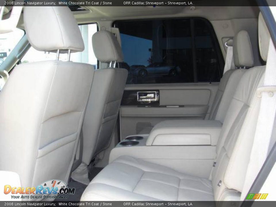2008 Lincoln Navigator Luxury White Chocolate Tri Coat / Stone Photo #5