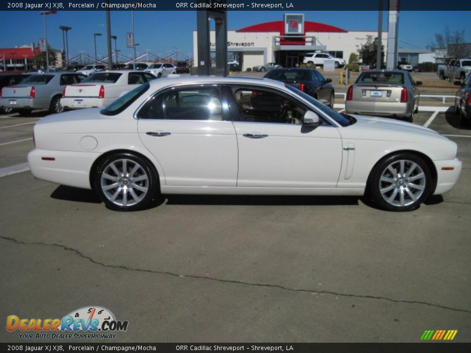 2008 Jaguar XJ XJ8 Porcelain / Champagne/Mocha Photo #4