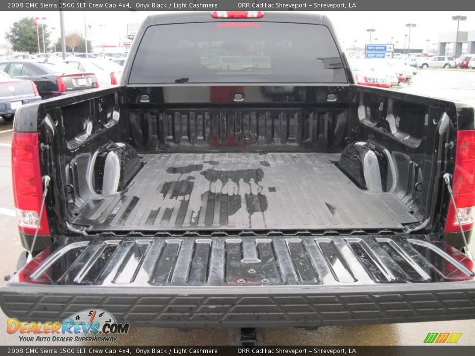 2008 GMC Sierra 1500 SLT Crew Cab 4x4 Onyx Black / Light Cashmere Photo #7