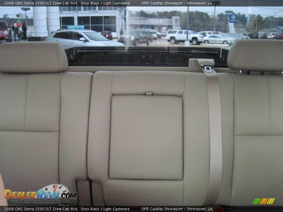 2008 GMC Sierra 1500 SLT Crew Cab 4x4 Onyx Black / Light Cashmere Photo #8