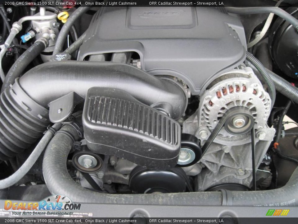 2008 GMC Sierra 1500 SLT Crew Cab 4x4 Onyx Black / Light Cashmere Photo #14