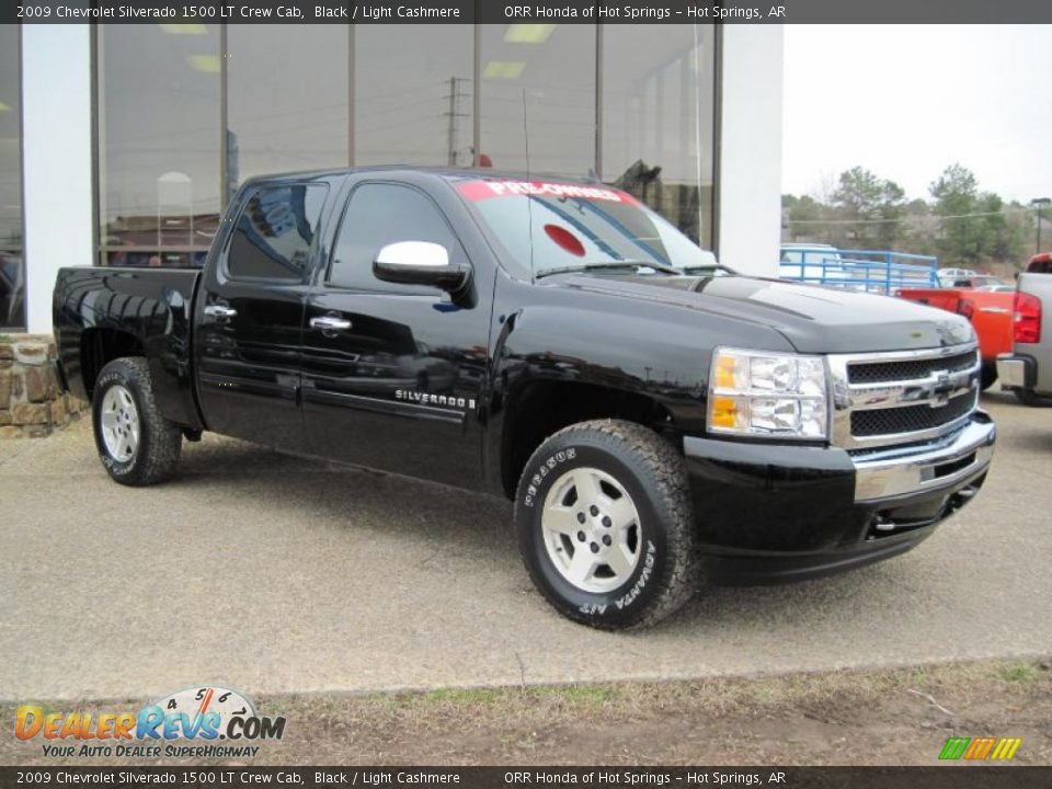 2009 Chevrolet Silverado 1500 LT Crew Cab Black / Light Cashmere Photo #7