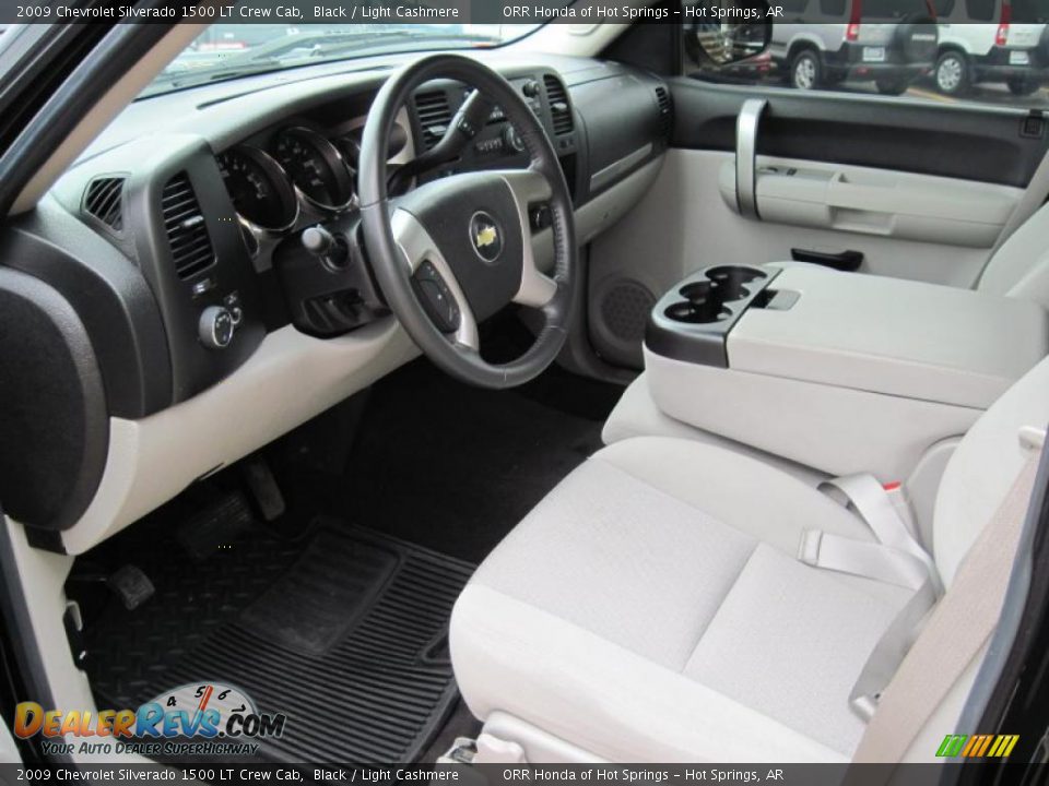 2009 Chevrolet Silverado 1500 LT Crew Cab Black / Light Cashmere Photo #13