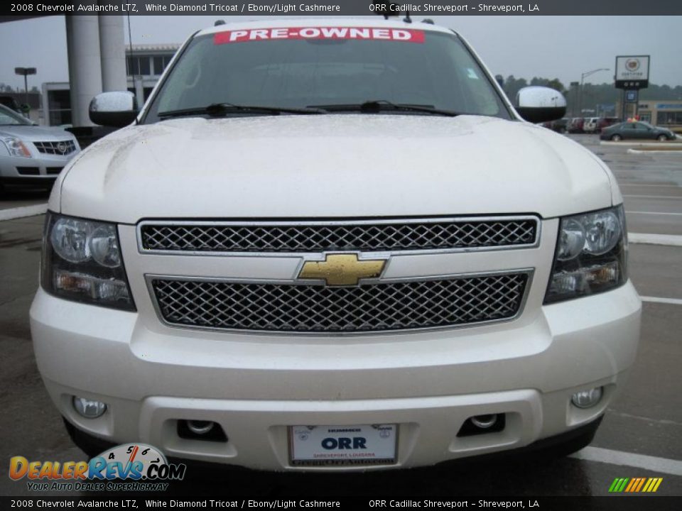 2008 Chevrolet Avalanche LTZ White Diamond Tricoat / Ebony/Light Cashmere Photo #5