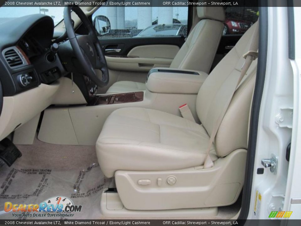 2008 Chevrolet Avalanche LTZ White Diamond Tricoat / Ebony/Light Cashmere Photo #9