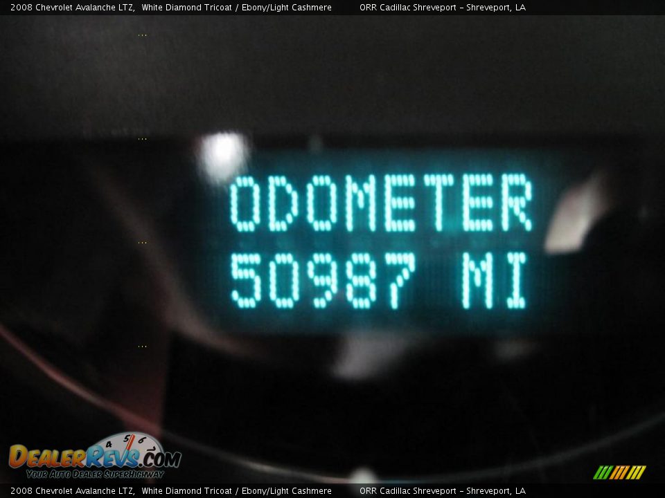 2008 Chevrolet Avalanche LTZ White Diamond Tricoat / Ebony/Light Cashmere Photo #14