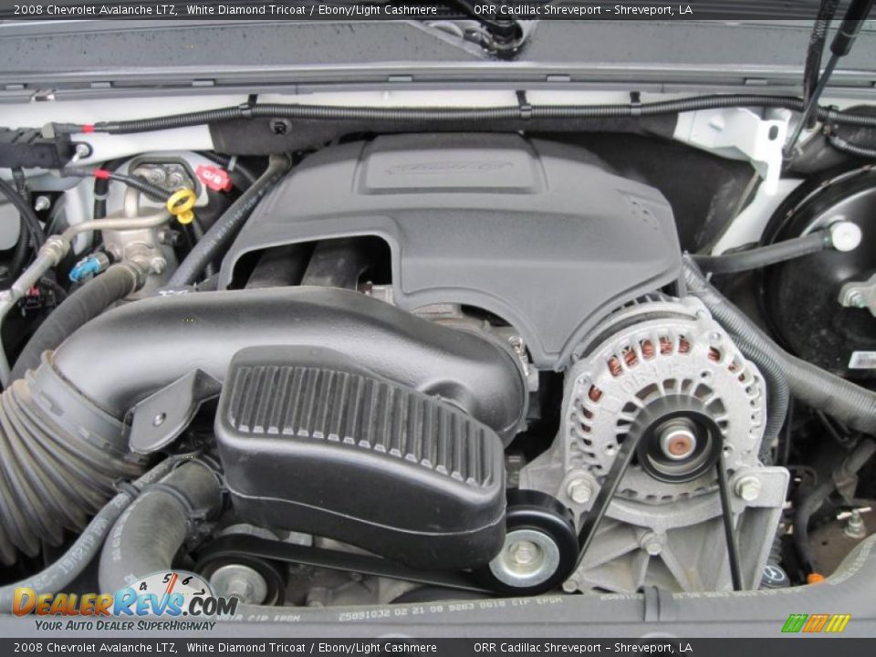 2008 Chevrolet Avalanche LTZ White Diamond Tricoat / Ebony/Light Cashmere Photo #16