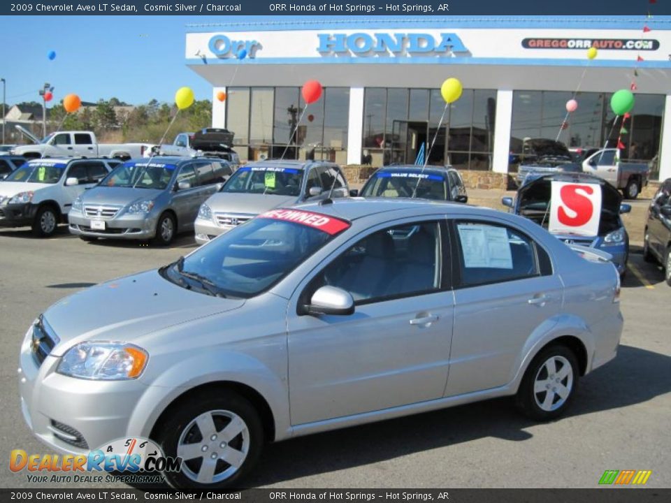 2009 Chevrolet Aveo LT Sedan Cosmic Silver / Charcoal Photo #1