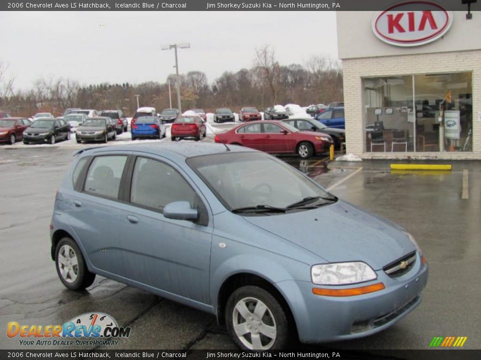 2006 Chevrolet Aveo LS Hatchback Icelandic Blue / Charcoal Photo #1