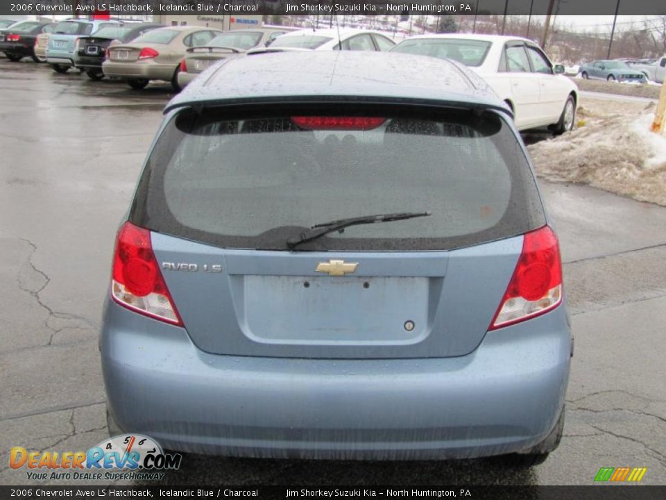 2006 Chevrolet Aveo LS Hatchback Icelandic Blue / Charcoal Photo #3