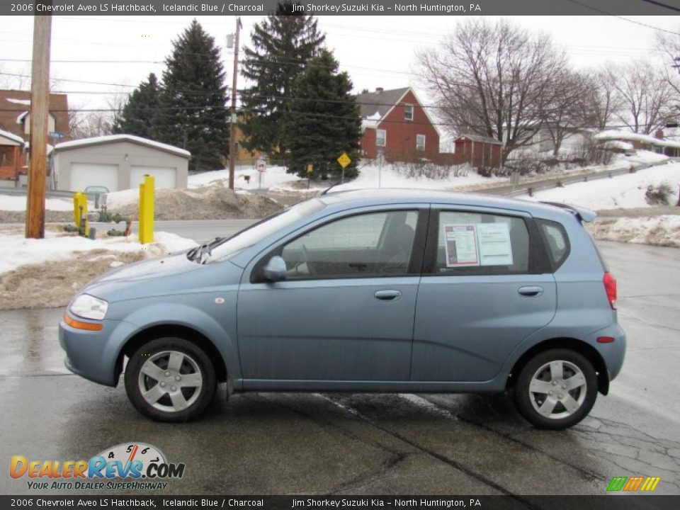 2006 Chevrolet Aveo LS Hatchback Icelandic Blue / Charcoal Photo #5