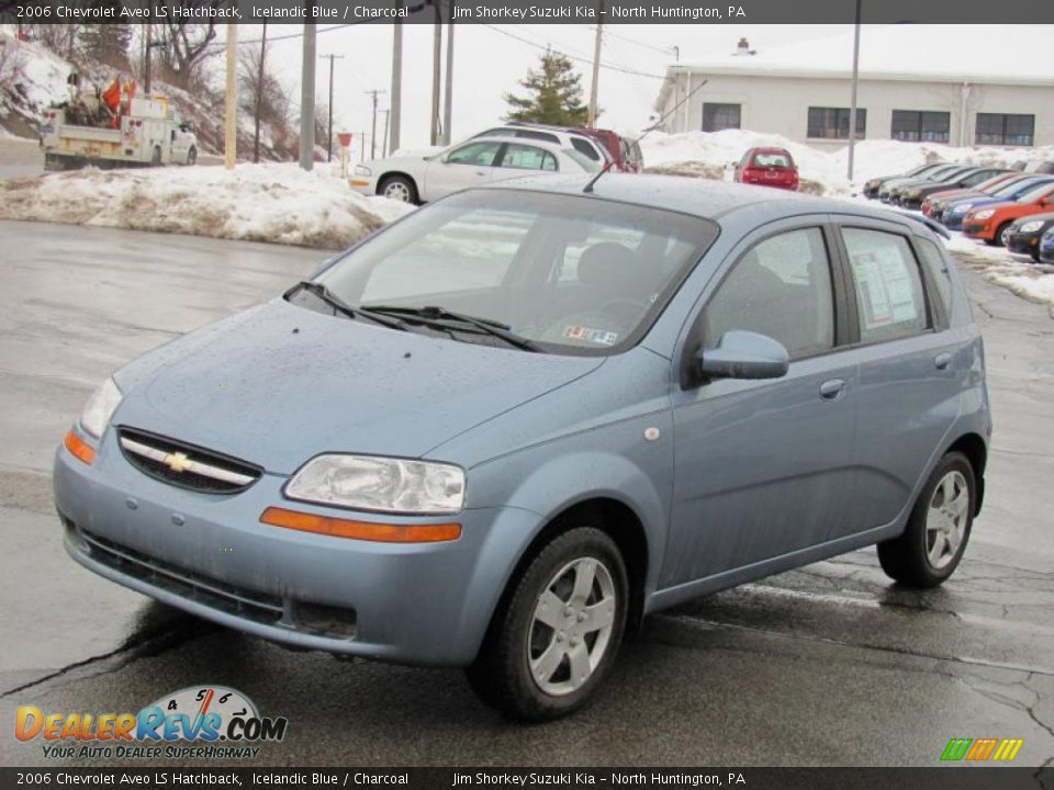 2006 Chevrolet Aveo LS Hatchback Icelandic Blue / Charcoal Photo #6