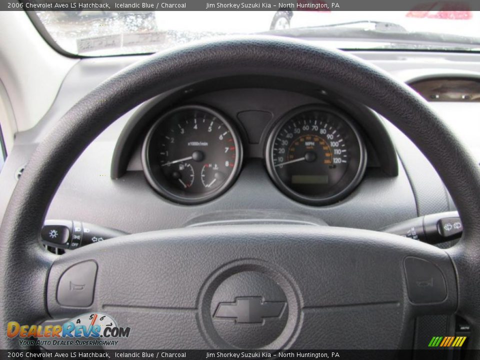2006 Chevrolet Aveo LS Hatchback Icelandic Blue / Charcoal Photo #11