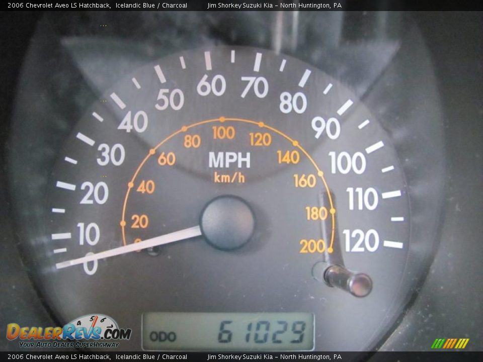 2006 Chevrolet Aveo LS Hatchback Icelandic Blue / Charcoal Photo #15