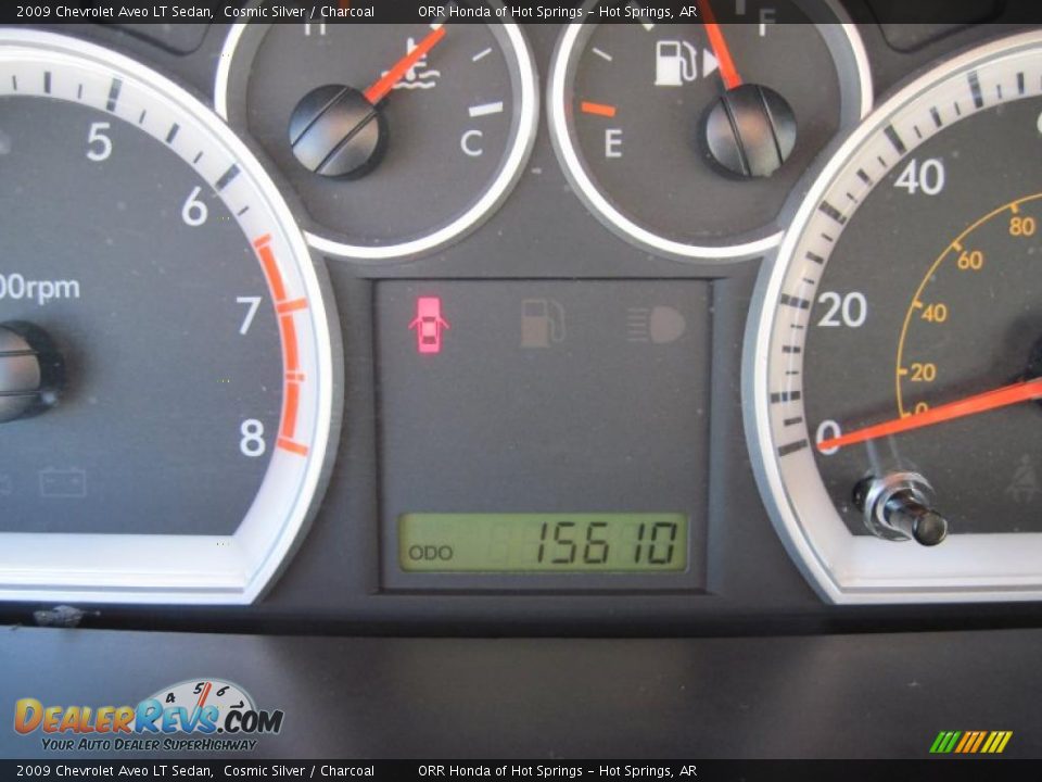 2009 Chevrolet Aveo LT Sedan Cosmic Silver / Charcoal Photo #17