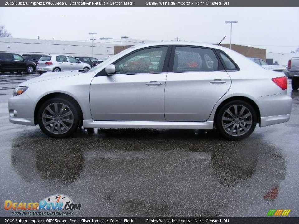 2009 Subaru Impreza WRX Sedan Spark Silver Metallic / Carbon Black Photo #2
