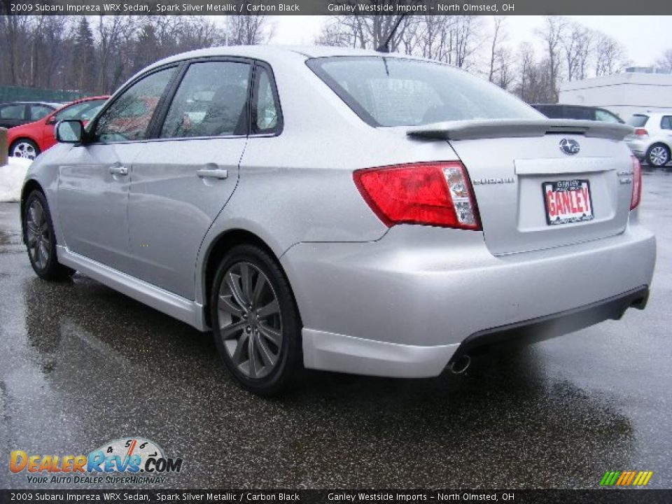 2009 Subaru Impreza WRX Sedan Spark Silver Metallic / Carbon Black Photo #3