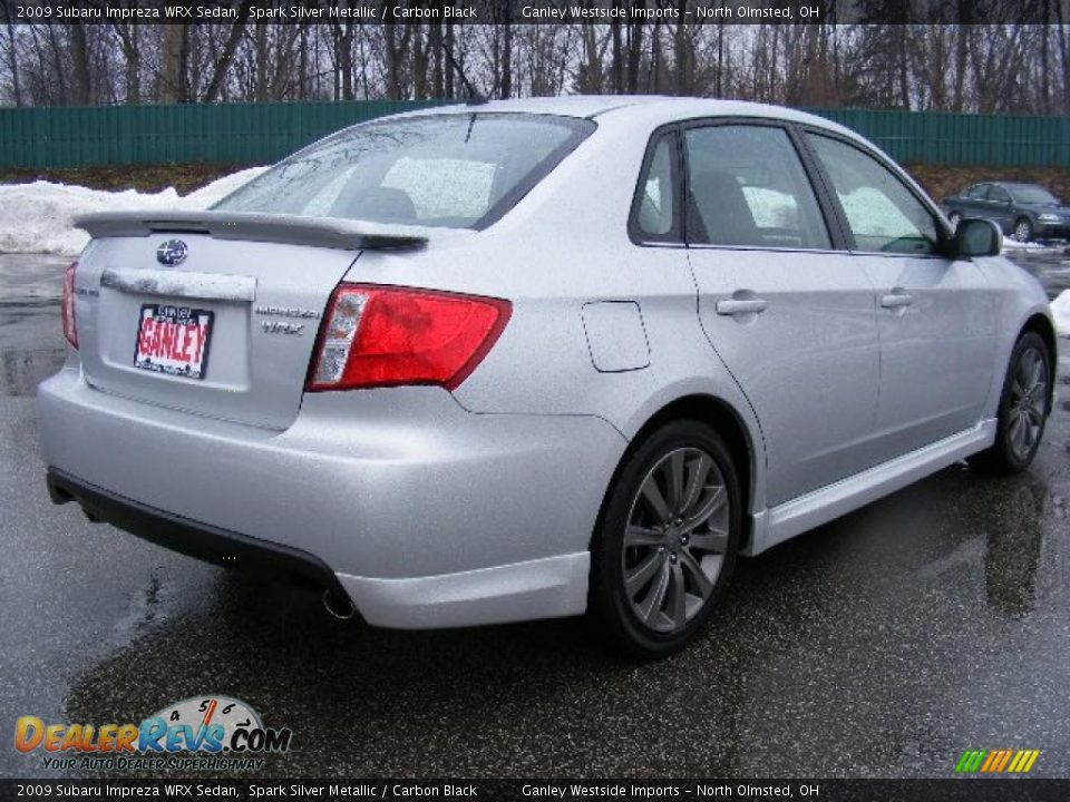 2009 Subaru Impreza WRX Sedan Spark Silver Metallic / Carbon Black Photo #5