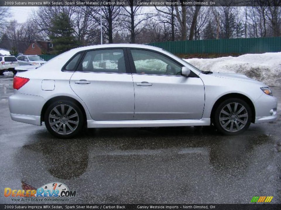 2009 Subaru Impreza WRX Sedan Spark Silver Metallic / Carbon Black Photo #6