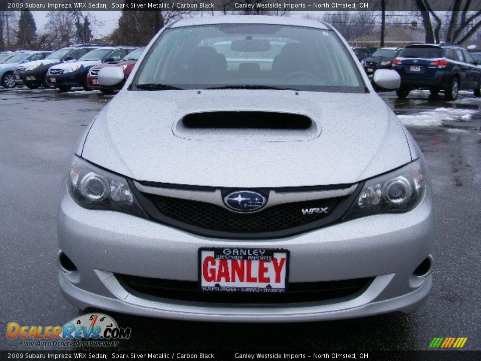 2009 Subaru Impreza WRX Sedan Spark Silver Metallic / Carbon Black Photo #8