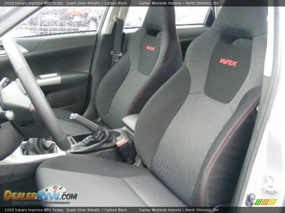 2009 Subaru Impreza WRX Sedan Spark Silver Metallic / Carbon Black Photo #9