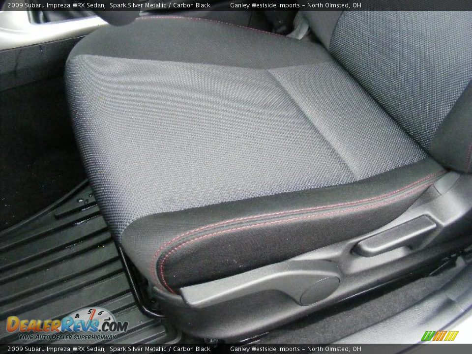 2009 Subaru Impreza WRX Sedan Spark Silver Metallic / Carbon Black Photo #10