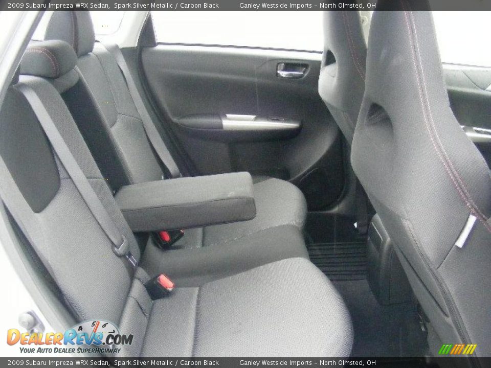 2009 Subaru Impreza WRX Sedan Spark Silver Metallic / Carbon Black Photo #12