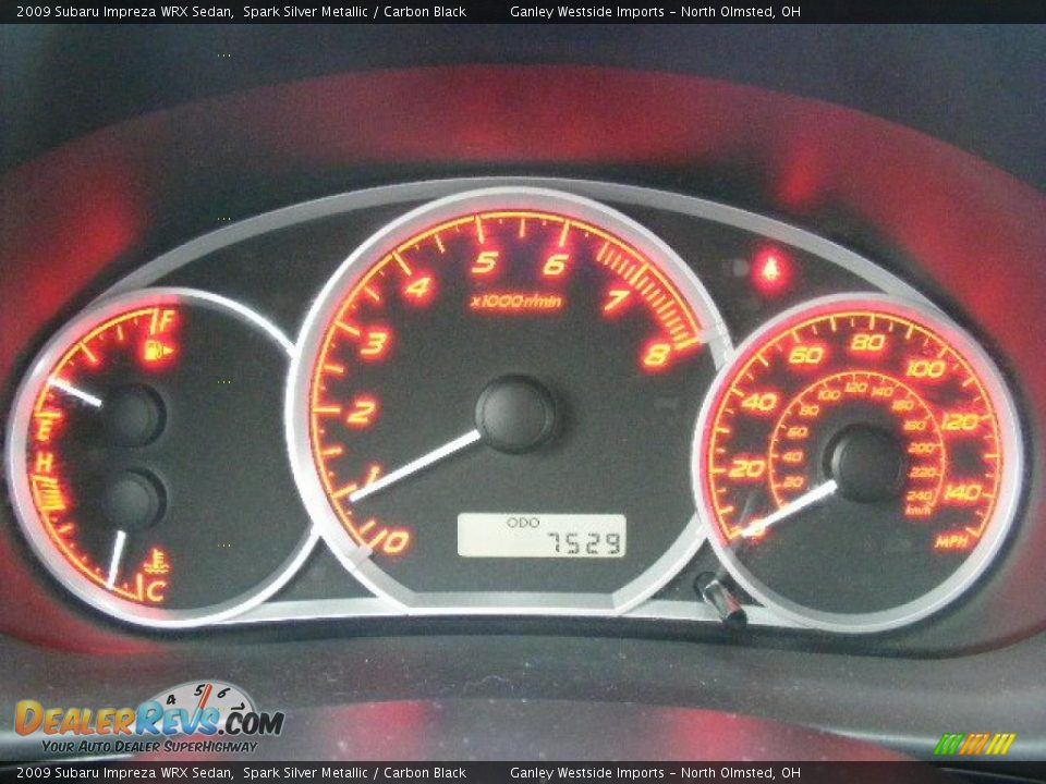 2009 Subaru Impreza WRX Sedan Spark Silver Metallic / Carbon Black Photo #16
